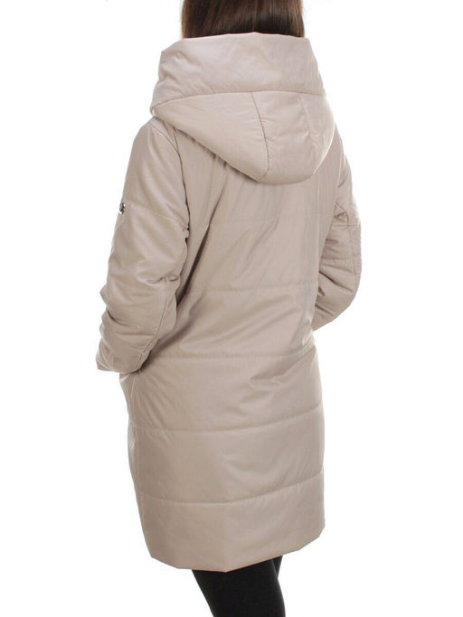 22225 BEIGE Куртка демисезонная женская (100 гр. синтепон) - Фабричный китай фото 4