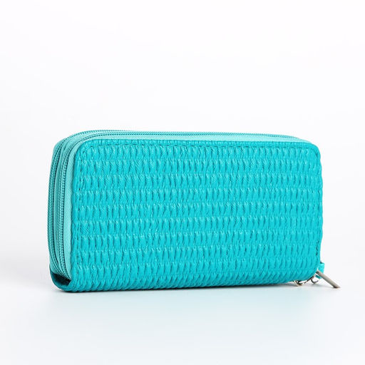 Кошелёк на молнии, цвет бирюзовый - Simaland фото 2