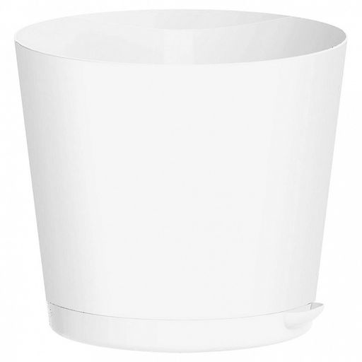 "Oregano" Горшок для цветов пластмассовый 4л, д20см, h17,8см, с прикорневым поливом, мраморный (Россия)