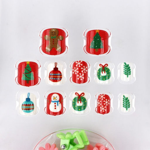 Детские накладные ногти «Ты чудесна», 12 шт., набор с браслетом и заколками