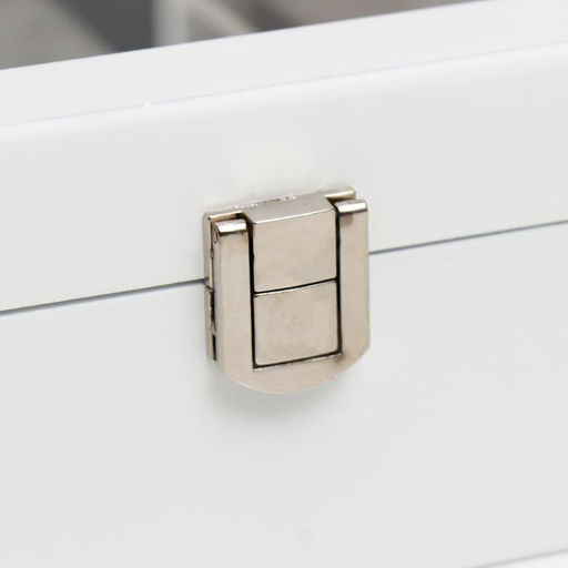 Шкатулка дерево под часы 3 деления и бижутерию Белоснежная 7,4х18х22 см - Simaland фото 4