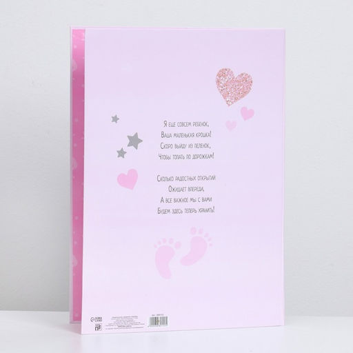 Папка для свидетельства о рождении с уголками Мои первые документы, для девочки, А4 - Долго и счастливо фото 3