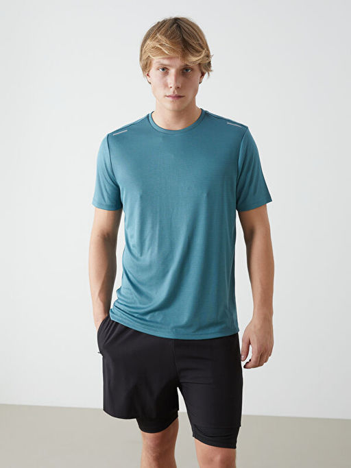 Bisiklet Yaka K?sa Kollu Erkek Spor Ti??rt