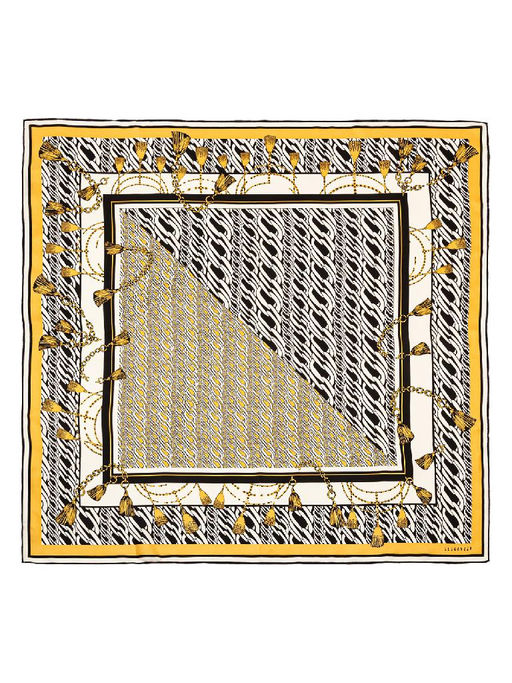 Платок жен. шелк 90х90 E04-8380-21 - Eleganzza фото 4