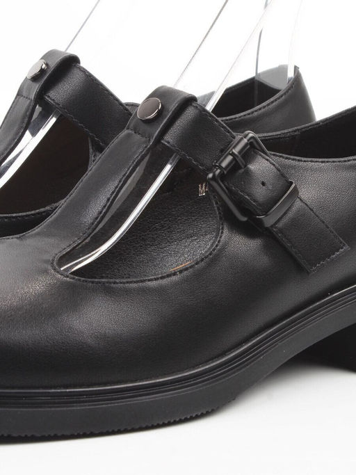 06-M47-15 BLACK Туфли женские (натуральная кожа)