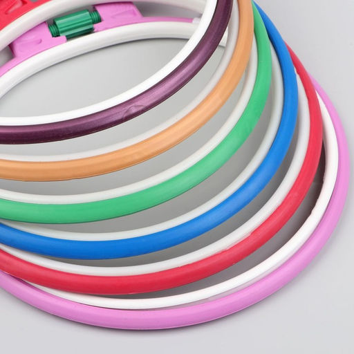 Цена за 10 шт. Пяльцы для вышивания, d=16 см, МИКС