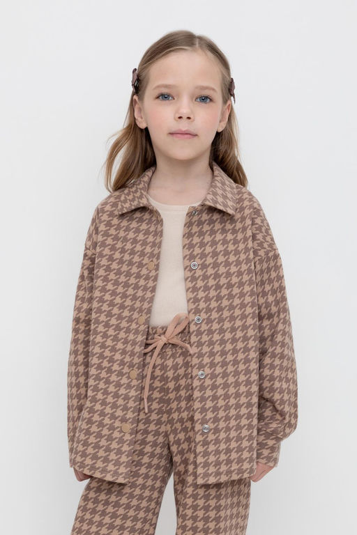 Crockid _ КР 302559/беж,гусиная лапка к507 жакет для дев