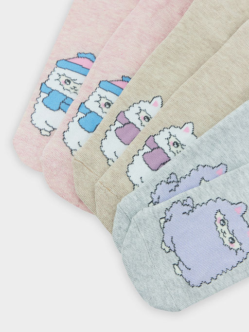 Носки детские с узором ламы в наборе, 3 пары - Mark formelle фото 4