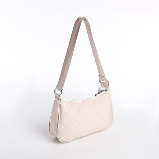 Сумка-багет на молнии, цвет бежевый - Simaland фото 2