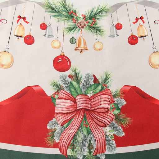 Скатерть Этель Рождественский венок, d=220 см, 100% хл, саржа 190 г/м2  фото 6