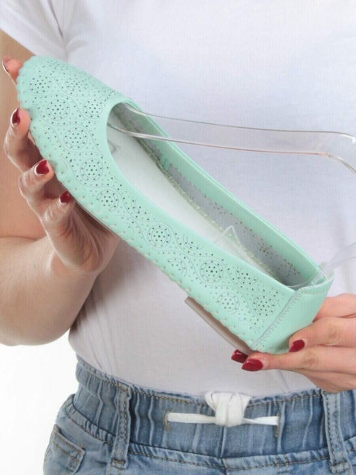 07-PDXL49-2 GREEN Балетки (натуральная кожа)