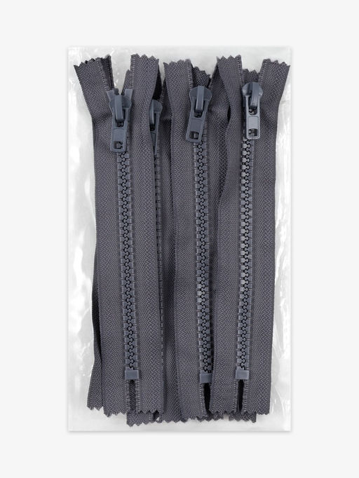 Цена за 10 шт. Молния «Трактор», №8, неразъёмная, замок автомат, 18 см, тёмно-серая