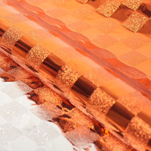 Плёнка металлизированная Клетка, терракотовый, 0,7 х 2 м - Simaland фото 2