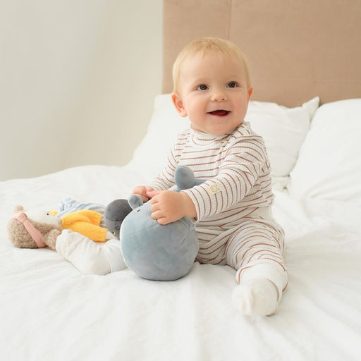 Ползунки-штанишки Крошка Я, BASIC LINE, рост 80-86 см, полоска бежевая  фото 4