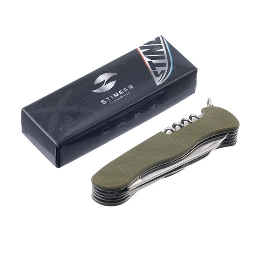 Нож перочинный STINGER FK-K9007G10-GREEN  фото 7
