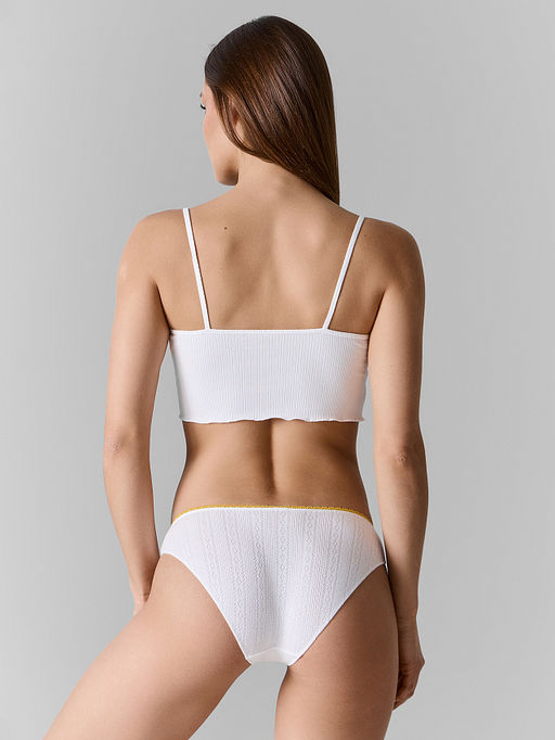 Цена за 2 штуки! Трусы слипы женские белые с заниженной посадкой - Mark formelle фото 5