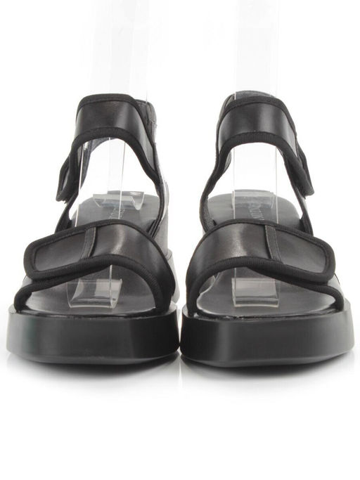 08-PEG248-2 BLACK Босоножки женские (натуральная кожа)