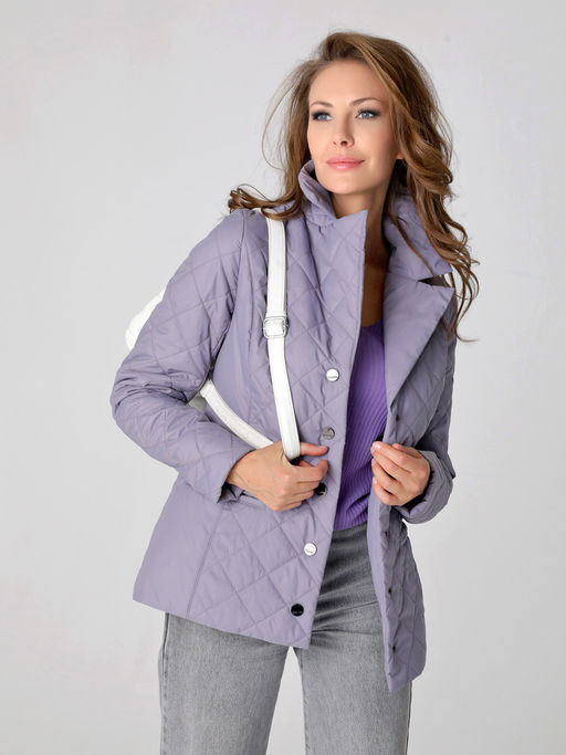 24120 Куртка серо-сиреневый - Dizzyway фото 4