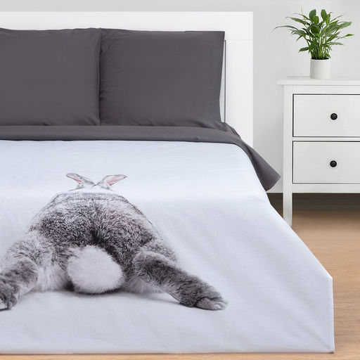 Постельное бельё евро «Этель. Кролик», бязь