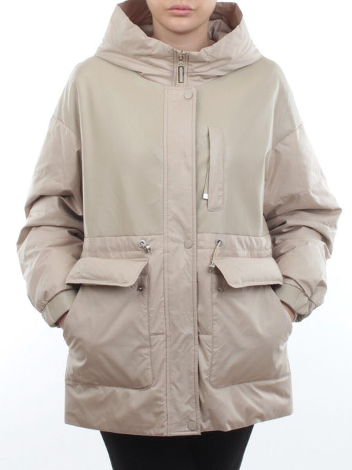 M24-211 BEIGE Куртка демисезонная женская (100 гр. синтепон) - Fashion фото 3