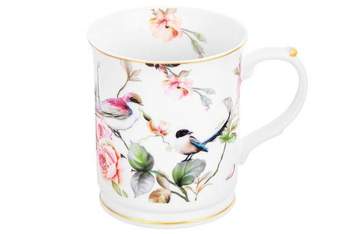 Кружка 400 мл 12*8,5*10 см Певчие птички NEW BONE CHINA - Elan gallery фото 5