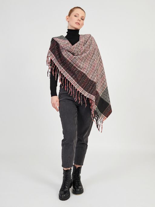 Большой  платок в стиле арт-деко в составе шерсть - Tantino фото 7