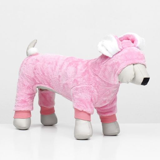 Комбинезон Зайка с капюшоном, размер XS (ДС 20 см, ОГ 30 см, ОШ 20 см), розовый - Simaland фото 13