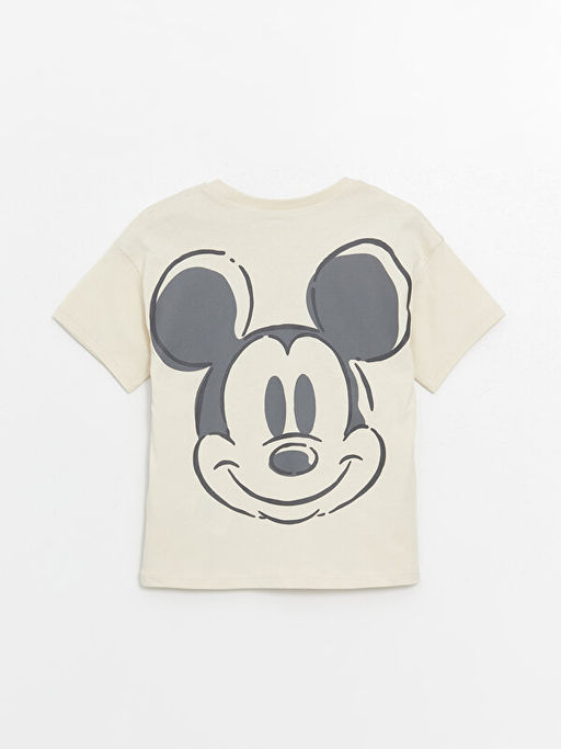 Bisiklet Yaka K?sa Kollu Mickey Mouse Bask?l? Erkek Bebek Ti??rt - Waikiki фото 2