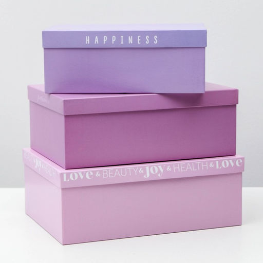 Набор коробок подарочных 15 в 1 Нежность, 12 х 6.8 х 4 см - 46.6 х 30.2 х 17.5 см - Дарите счастье фото 5