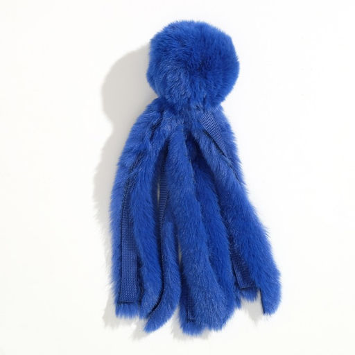 Игрушка для кошек Осьминожек из искусственного меха , до 19 см, синяя - Пижон фото 6