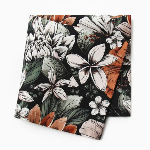 Набор салфеток с декоративными кольцами Этель Meadow flower, 40?40 см - 2 шт., 100% хлопок, саржа