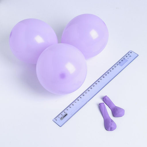 Воздушные шары латексные 5" «Макарун», 100 шт., сиреневые