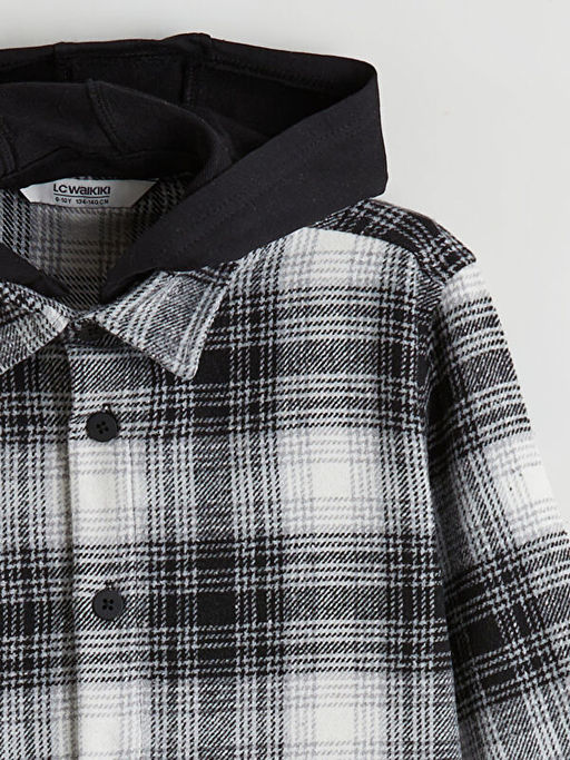 Kap??onlu Ekose Erkek ?ocuk G?mlek