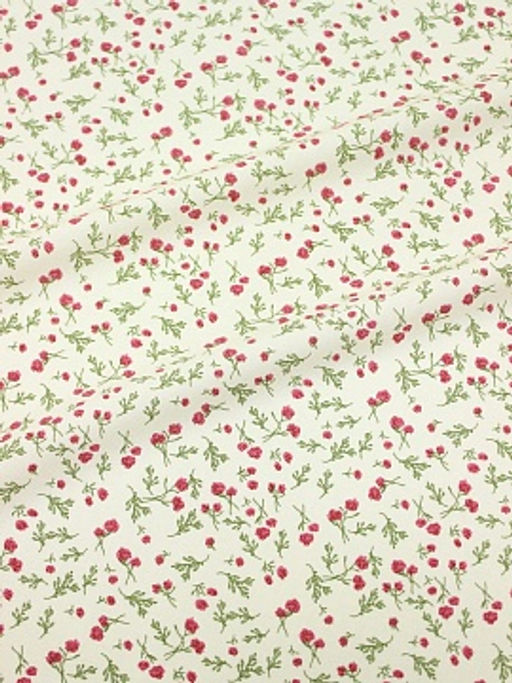 Штапель Ангелия-бордовые цветочки, ш.1.45м, вискоза-100%, 105гр/м.кв - Купава фото 8