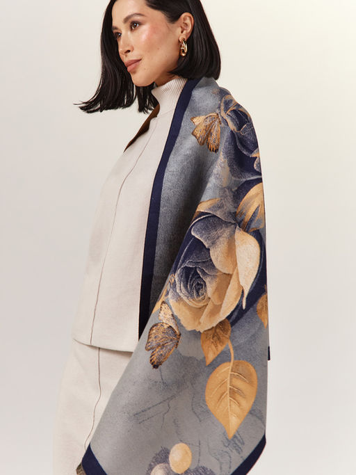 Палантин в составе шерсть и кашемир