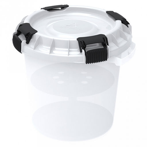 Бочка пищевая 20л, 40х38х36см, с гнетом, герметичная крышка, полипропилен (Россия)