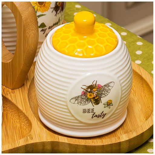 БАНКА С КРЫШКОЙ LEFARD HONEY BEE 10*8,5 СМ 300 МЛ  фото 5