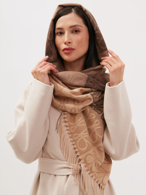 в составе шерсть! теплый двусторонний палантин - Tantino фото 3