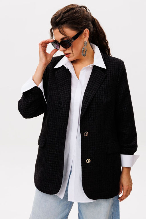 Жакет ANELLI 1471.1 черный жемчуг  фото 8