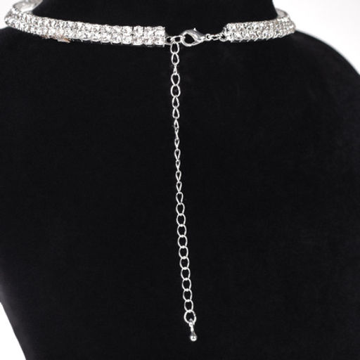 Чокер со стразами / 12-2 /уп 24/серебро - Галеонтрейд фото 10