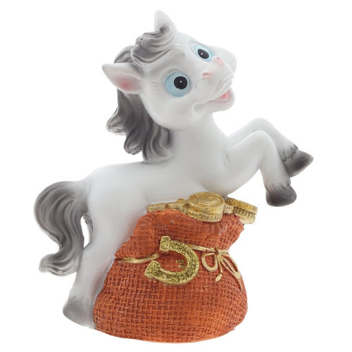 Копилка "Лошадка", L12 W6 H13 см, 4в.