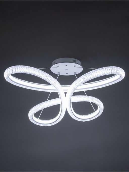 Люстра Carla 45 Вт LED 4000-6000К белая 15×65×62+120 см
