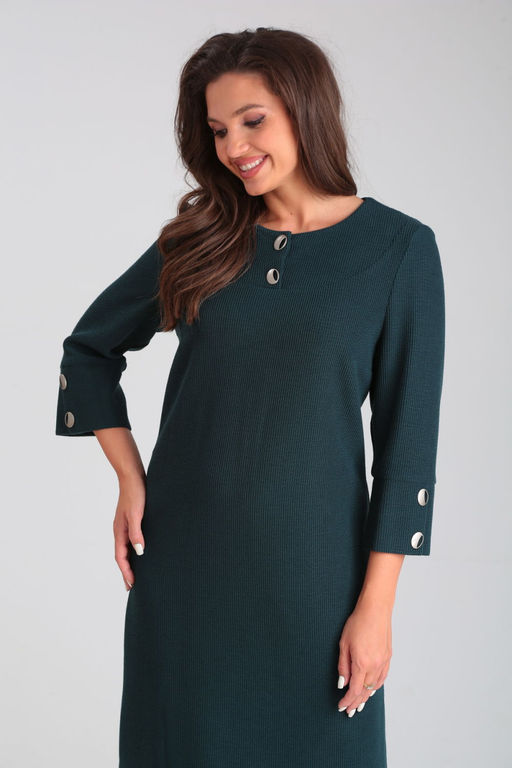 Платье AMORI 9784 темно зелёный  фото 2