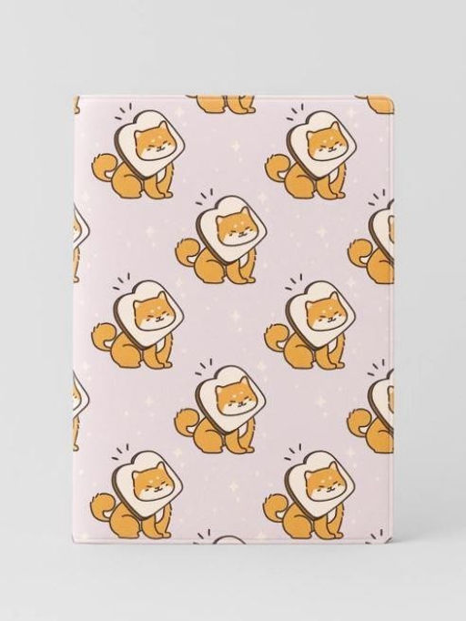 Обложка для паспорта Аниме Many shiba inu sandwich, плотность 600 мкм