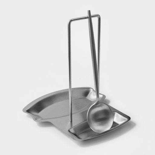 Подставка для крышки и ложки, 19.5×16 см, нержавеющая сталь