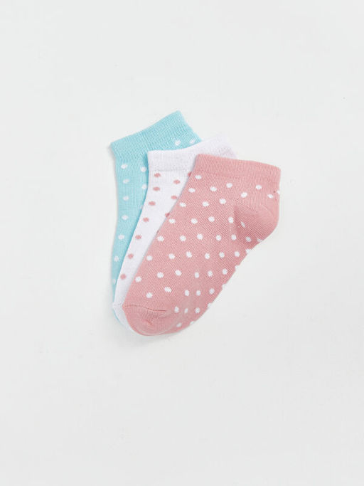 Puantiyeli K?z ?ocuk Patik ?orap 3l? - Waikiki фото 2