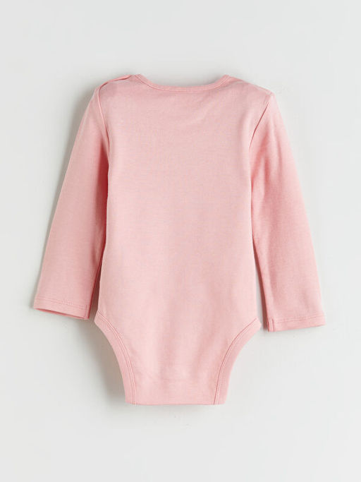 Bask?l? K?z Uzun Kollu Bebek ??t??tl? Body 2li