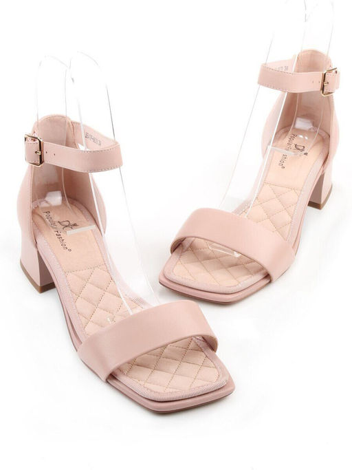 08-BE47F-66JU PINK Босоножки женские (натуральная кожа)