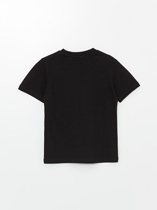 Bisiklet Yaka Minions Bask?l? K?sa Kollu Erkek ?ocuk Ti??rt - Waikiki фото 2