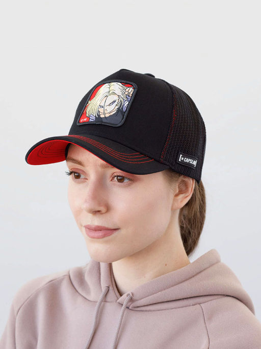 Бейсболка CAPSLAB арт. CL/DBZ2/1/C18B Dragon Ball C-18 (черный)  фото 3